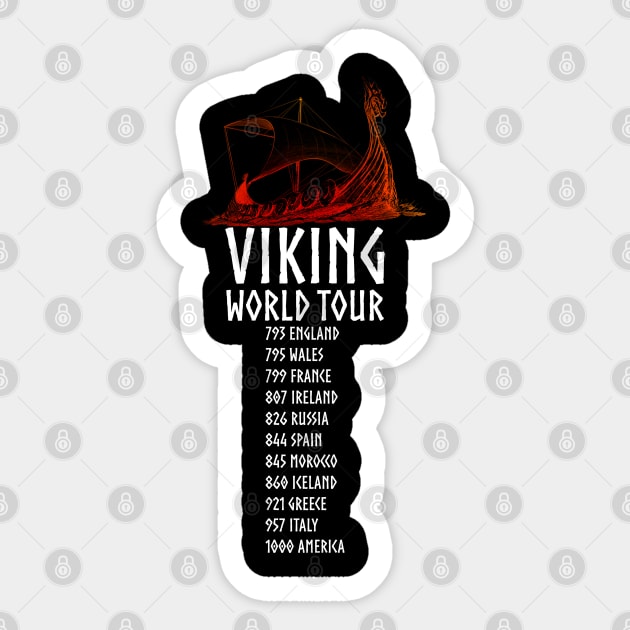 Viking World Tour Sticker by Styr Designs